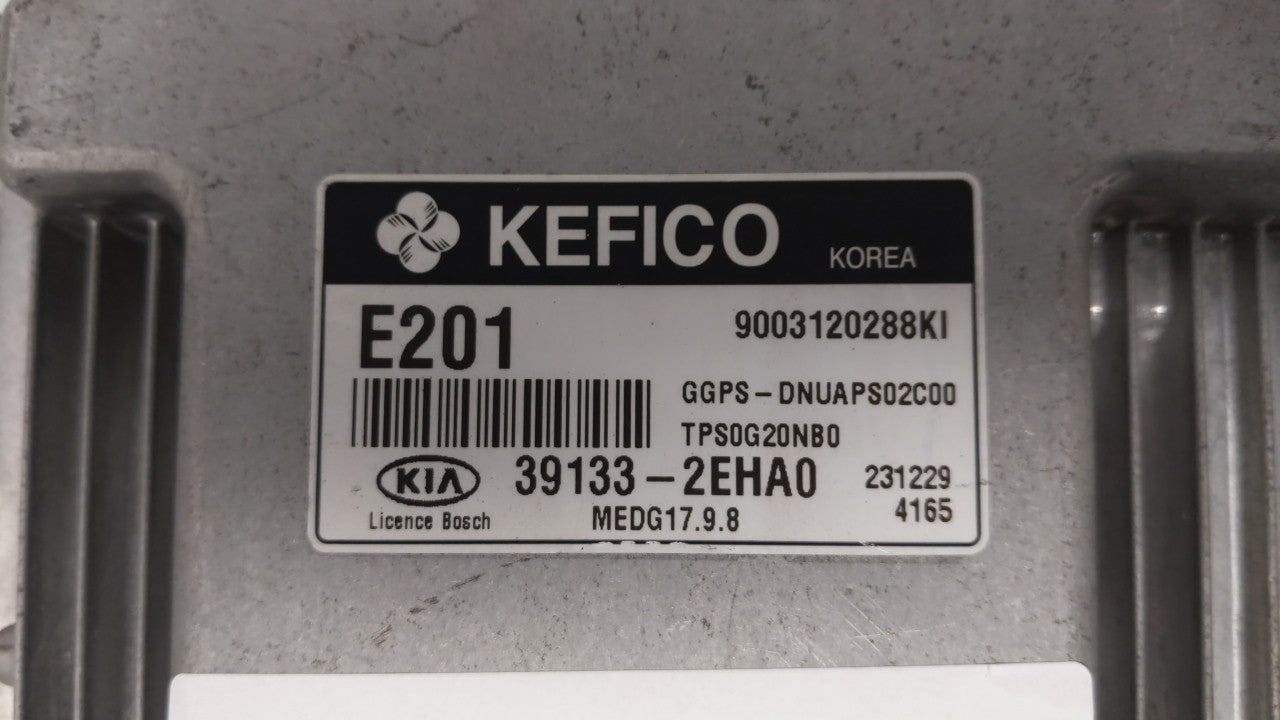 2014 Kia Soul PCM Engine Computer ECU ECM PCU OEM P/N:39133-2EHA0 39132-2EHA0 Fits OEM Used Auto Parts - Oemusedautoparts1.com