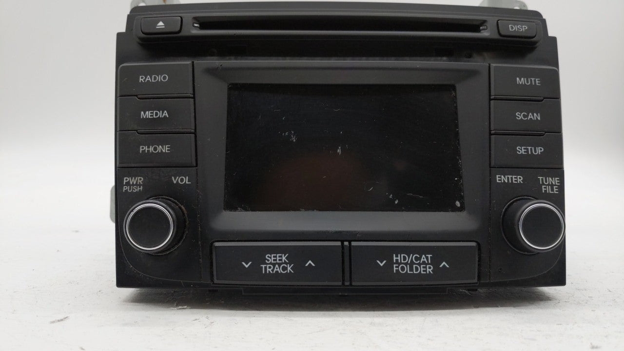2013 Hyundai Sonata Radio AM FM Cd Player Receiver Replacement P/N:96170-3Q0004X 96180-3Q8004X Fits 2014 OEM Used Auto Parts - Oemusedautoparts1.com
