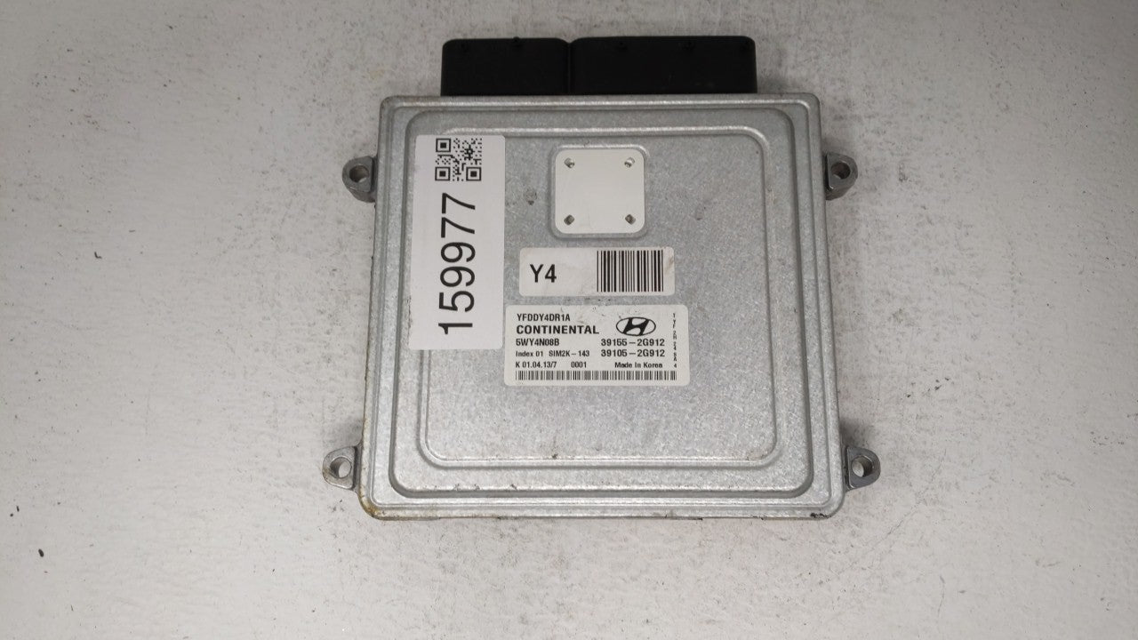 2011-2015 Hyundai Sonata PCM Engine Computer ECU ECM PCU OEM P/N:39155-2G912 39105-2G912 Fits 2011 2012 2013 2014 2015 OEM Used Auto Parts - Oemusedautoparts1.com