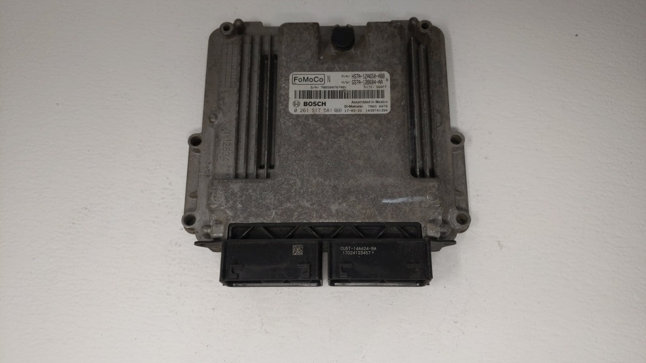 2017-2019 Ford Fusion PCM Engine Computer ECU ECM PCU OEM P/N:KS7A-12A650-BCA HS7A-12A650-ABB Fits 2017 2018 2019 OEM Used Auto Parts - Oemusedautoparts1.com