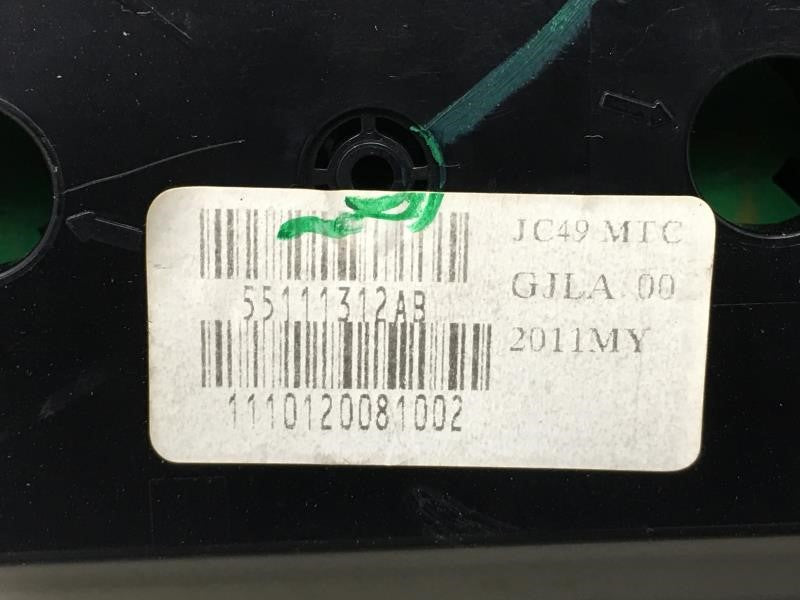 2013 Chrysler Town & Country Climate Control Module Temperature AC/Heater Replacement P/N:55111312AB Fits OEM Used Auto Parts - Oemusedautoparts1.com