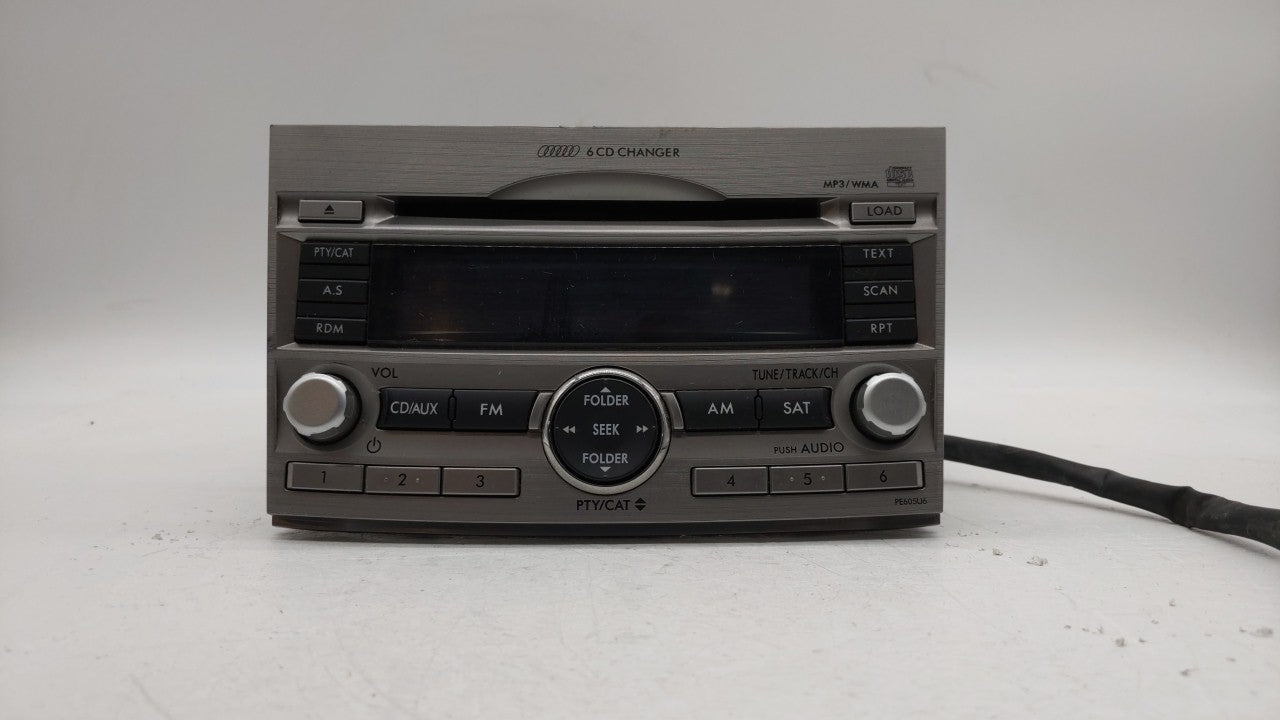 2010-2012 Subaru Legacy Radio AM FM Cd Player Receiver Replacement P/N:86201AJ60A Fits 2010 2011 2012 OEM Used Auto Parts - Oemusedautoparts1.com