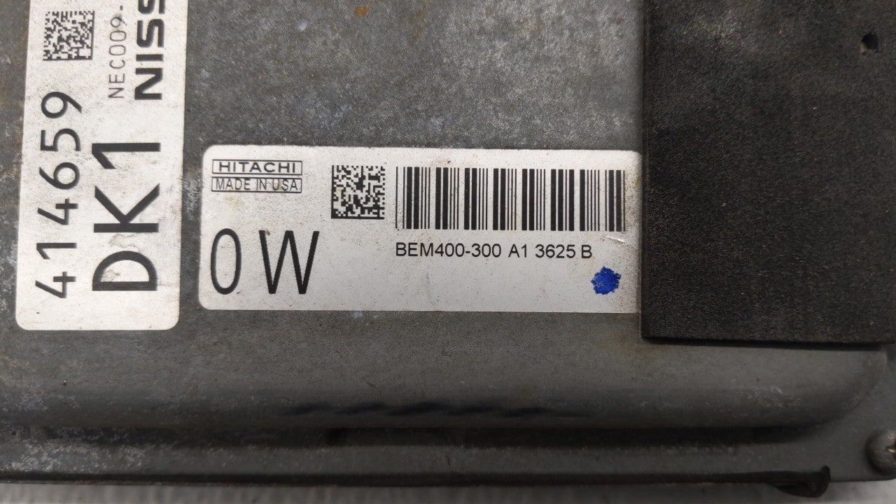 2013-2014 Nissan Altima PCM Engine Computer ECU ECM PCU OEM P/N:BEM400-300 MEC300-012 A1 Fits 2013 2014 OEM Used Auto Parts - Oemusedautoparts1.com