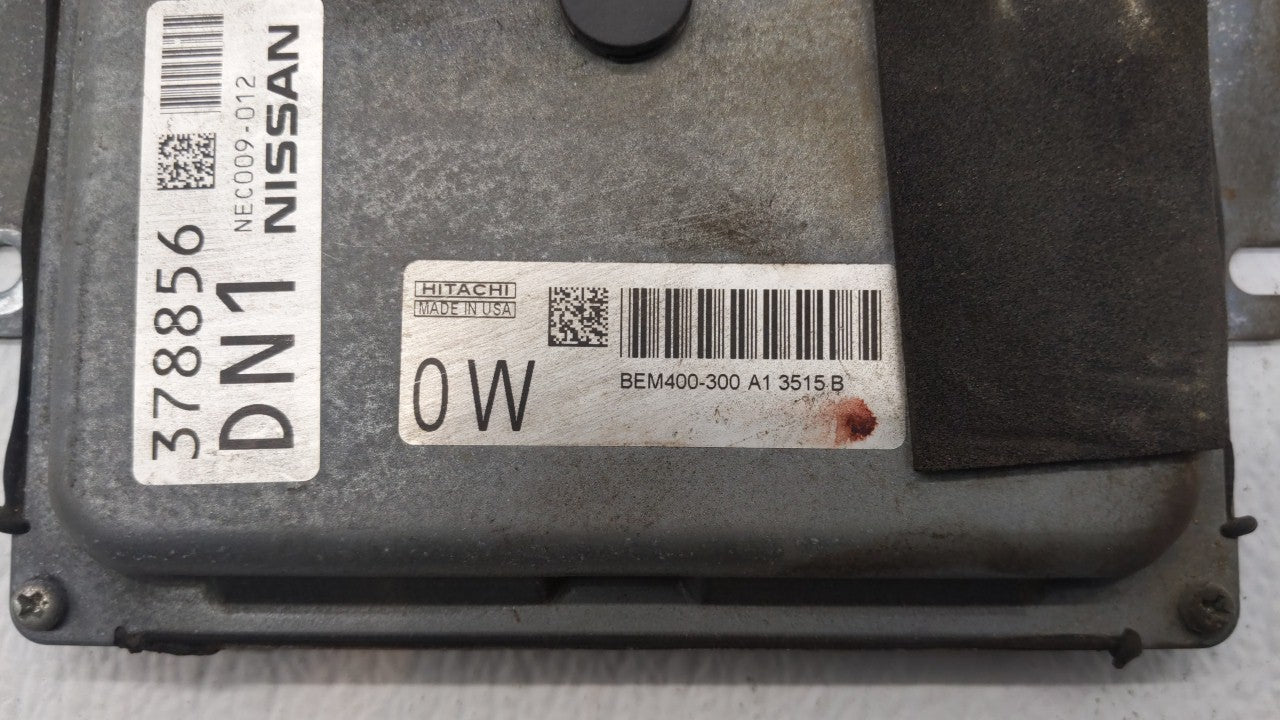 2013-2014 Nissan Altima PCM Engine Computer ECU ECM PCU OEM P/N:BEM400-300 MEC300-012 A1 Fits 2013 2014 OEM Used Auto Parts - Oemusedautoparts1.com