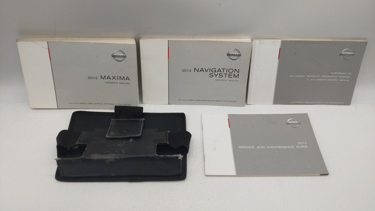 2012 Nissan Maxima Owners Manual Book Guide OEM Used Auto Parts - Oemusedautoparts1.com