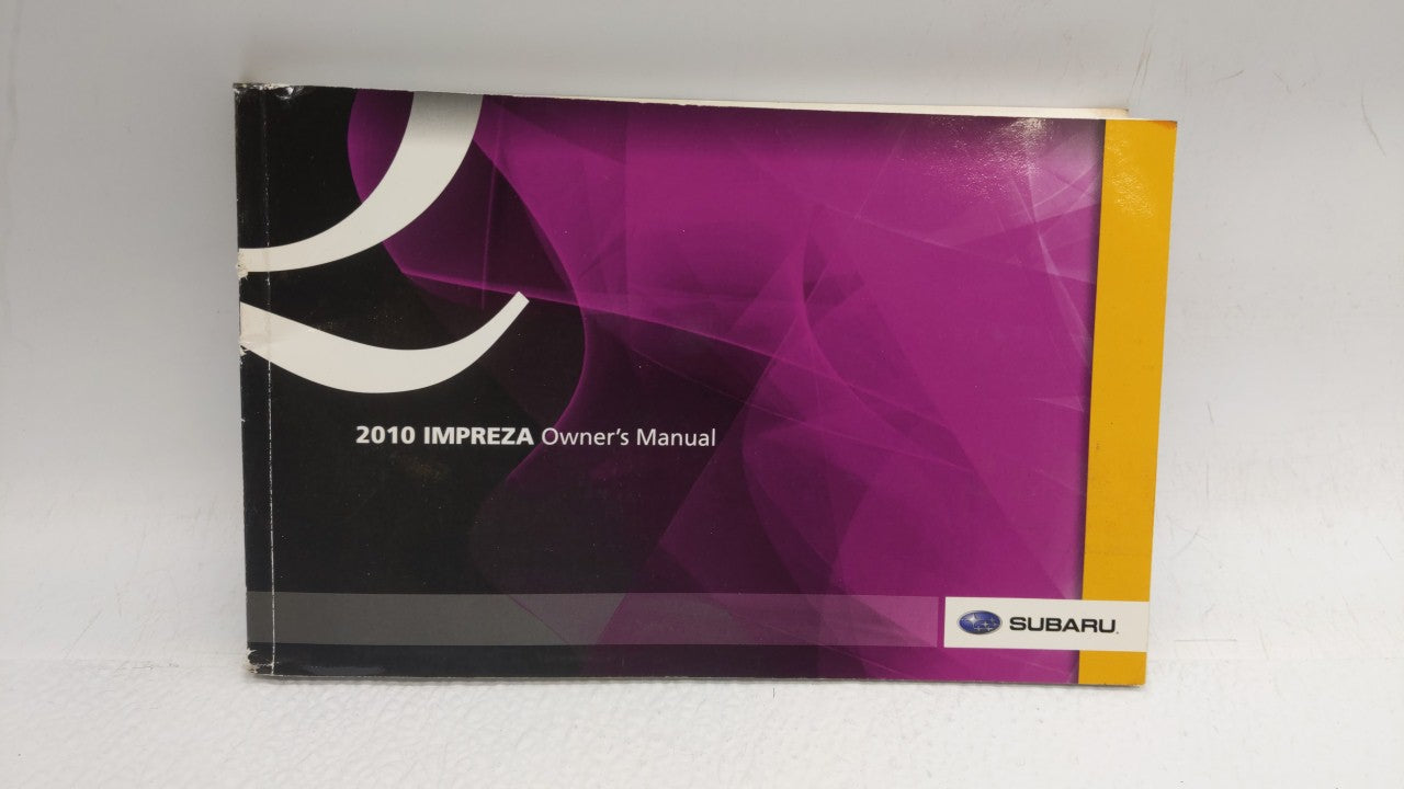 2010 Subaru Impreza Owners Manual Book Guide OEM Used Auto Parts - Oemusedautoparts1.com