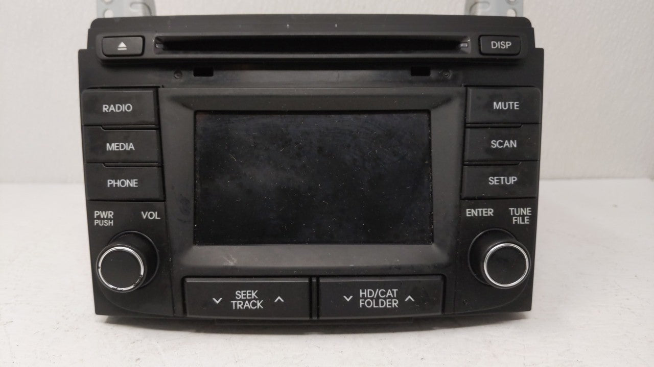 2014-2015 Hyundai Sonata Radio AM FM Cd Player Receiver Replacement P/N:96180-3Q8504X 96180-3Q8004X Fits 2014 2015 OEM Used Auto Parts - Oemusedautoparts1.com