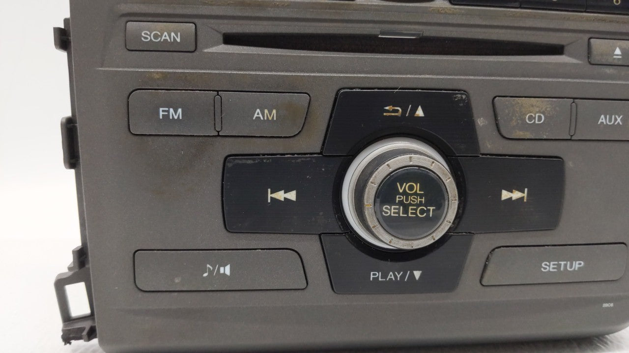 2012 Honda Civic Radio AM FM Cd Player Receiver Replacement P/N:39100-TR0-A315-M1 Fits OEM Used Auto Parts - Oemusedautoparts1.com