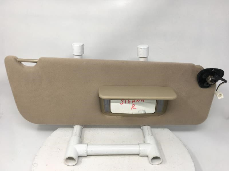 2007 Toyota Sienna Sun Visor Shade Replacement Passenger Right Mirror Fits 2005 2006 2008 2009 2010 OEM Used Auto Parts - Oemusedautoparts1.com