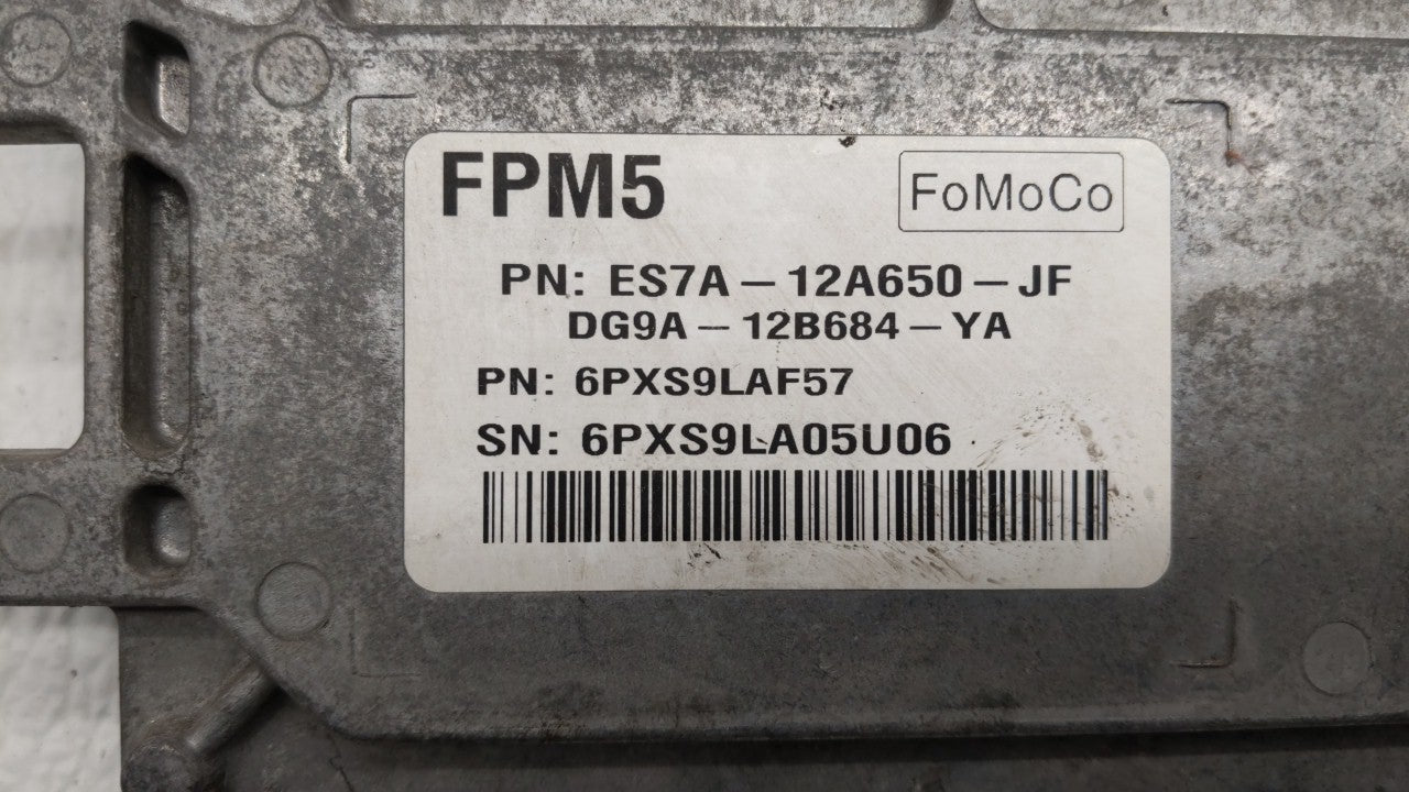 2014 Ford Fusion PCM Engine Computer ECU ECM PCU OEM P/N:ES7A-12A650-GF ES7A-12A650-JF Fits 2015 2016 OEM Used Auto Parts - Oemusedautoparts1.com