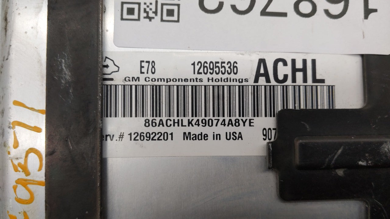 2017-2018 Chevrolet Sonic PCM Engine Computer ECU ECM PCU OEM P/N:12679097 12670309 Fits 2017 2018 2019 OEM Used Auto Parts - Oemusedautoparts1.com