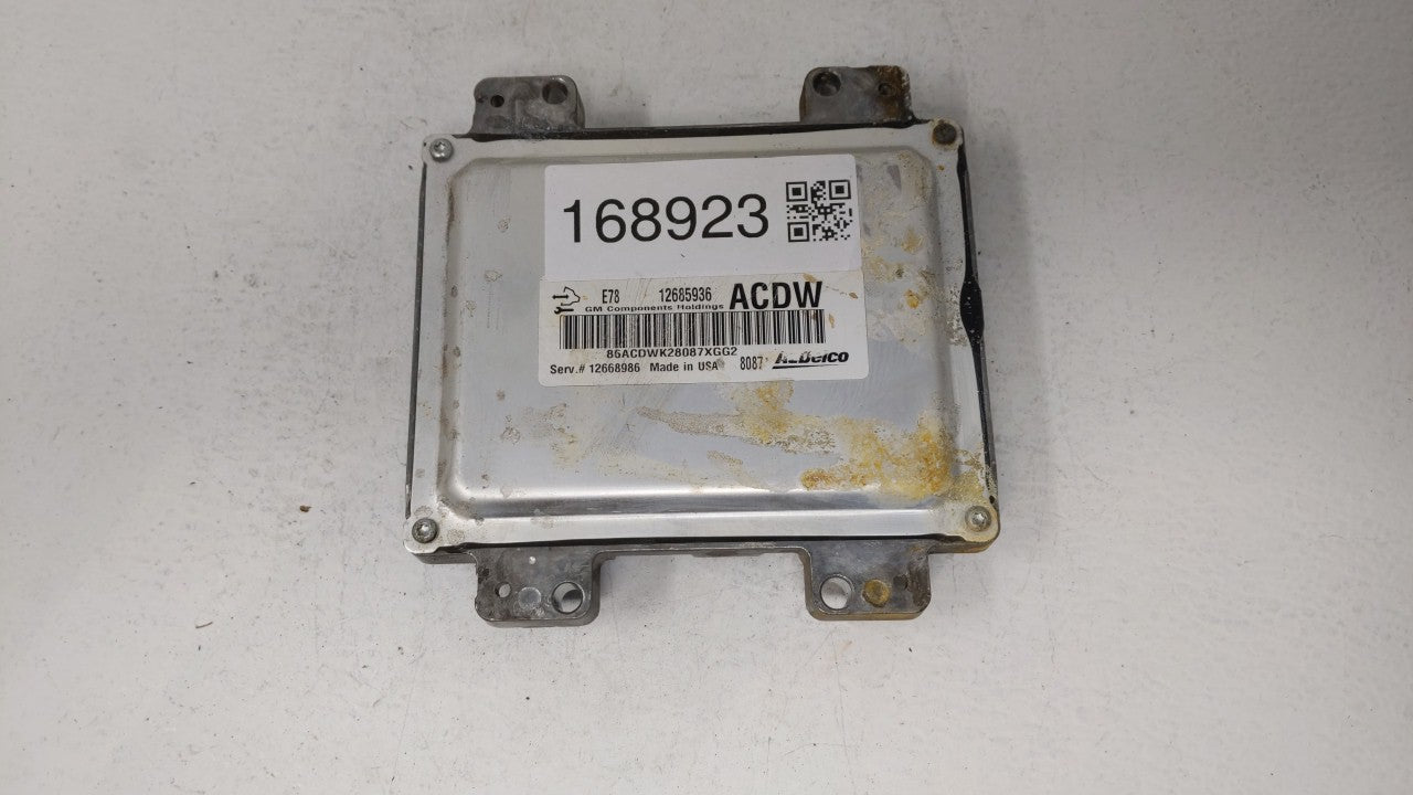 2017-2018 Chevrolet Sonic PCM Engine Computer ECU ECM PCU OEM P/N:12679097 12670309 Fits 2017 2018 2019 OEM Used Auto Parts - Oemusedautoparts1.com