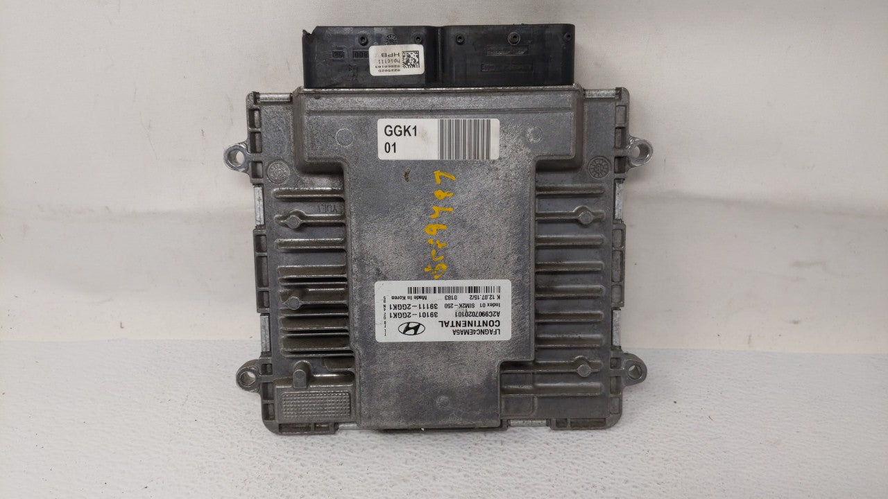 2015-2017 Hyundai Sonata PCM Engine Computer ECU ECM PCU OEM P/N:39101-2GGK0 39101-2GGL4 Fits 2015 2016 2017 OEM Used Auto Parts - Oemusedautoparts1.com