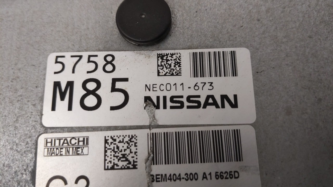 2013-2015 Nissan Sentra PCM Engine Computer ECU ECM PCU OEM P/N:BEM404-300 A1 NEC001-666 Fits 2013 2014 2015 OEM Used Auto Parts - Oemusedautoparts1.com