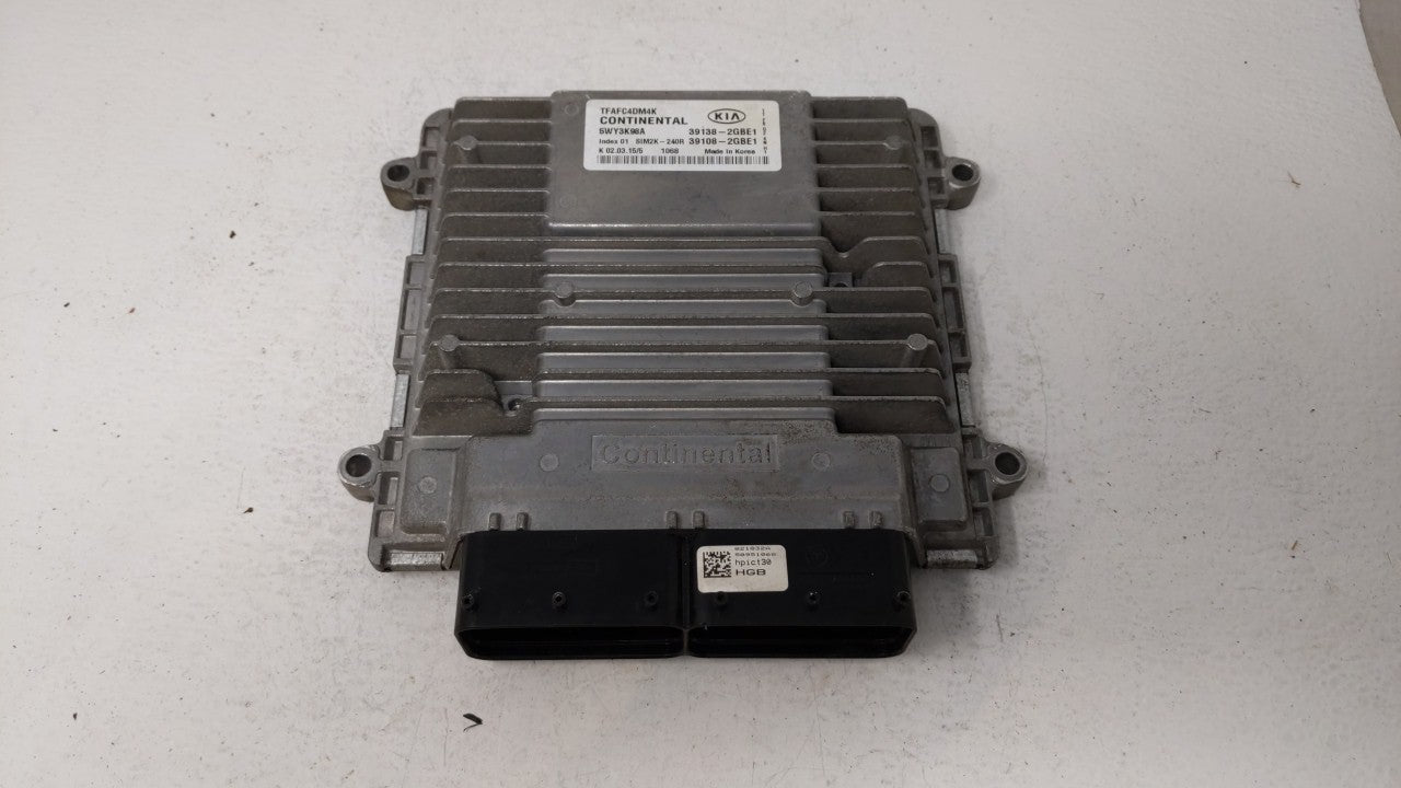 2014-2015 Kia Optima PCM Engine Computer ECU ECM PCU OEM P/N:39108-2GBE1 39138-2GBE1 Fits 2014 2015 OEM Used Auto Parts - Oemusedautoparts1.com