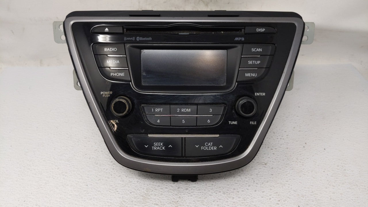 2013 Hyundai Elantra Radio AM FM Cd Player Receiver Replacement P/N:96170-3X165RA5 Fits OEM Used Auto Parts - Oemusedautoparts1.com