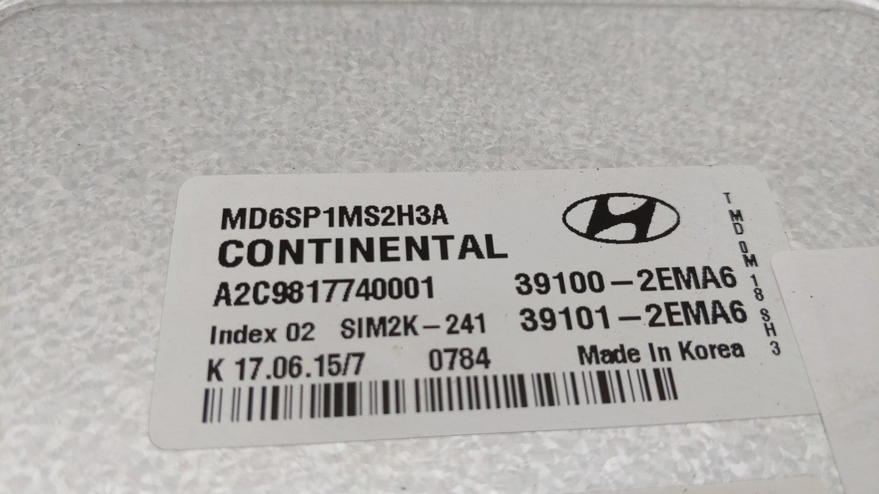 2014-2016 Hyundai Elantra PCM Engine Computer ECU ECM PCU OEM P/N:39102-2EMB5 39103-2EMB5 Fits 2014 2015 2016 OEM Used Auto Parts - Oemusedautoparts1.com