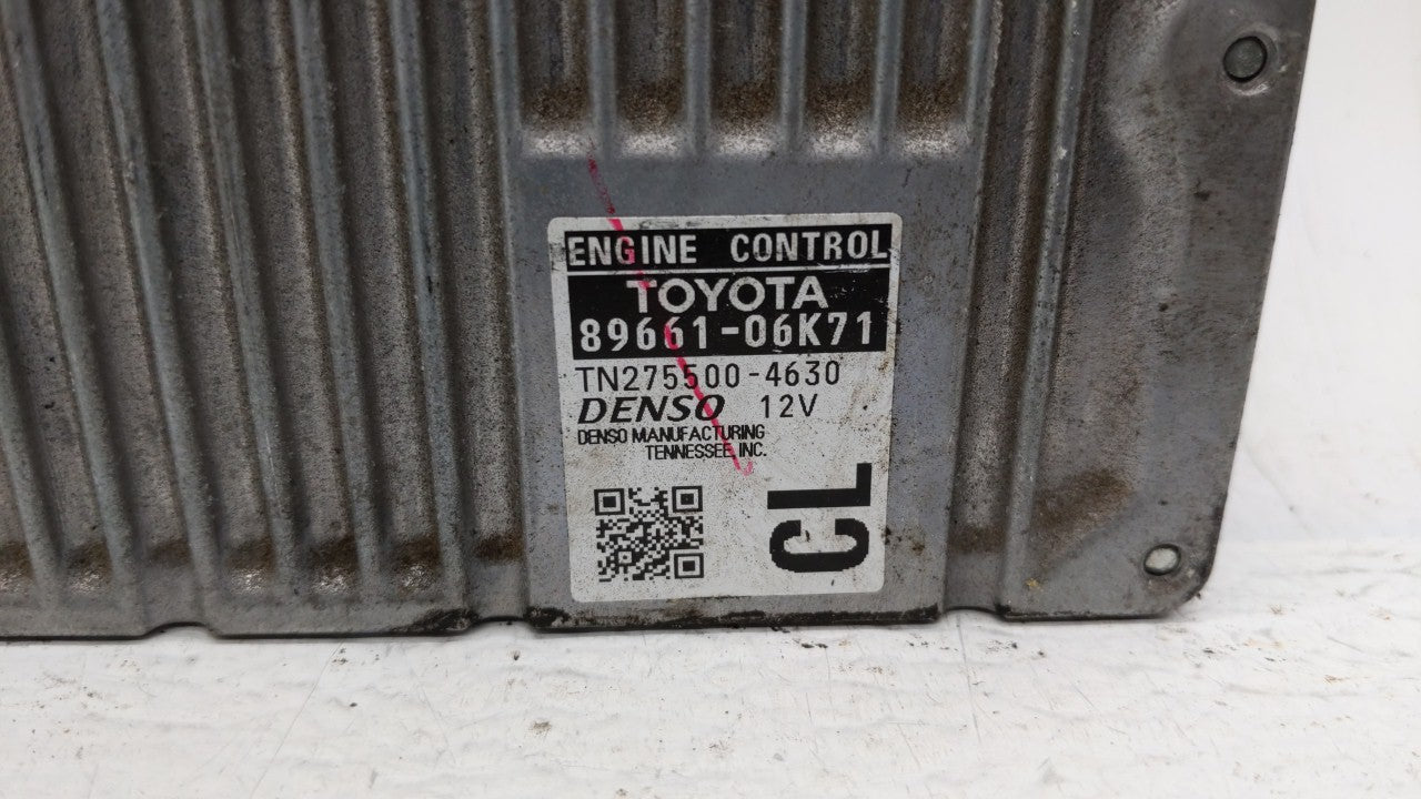 2012-2014 Toyota Camry PCM Engine Computer ECU ECM PCU OEM P/N:89661-06K73 89661-06K74 Fits 2012 2013 2014 OEM Used Auto Parts - Oemusedautoparts1.com