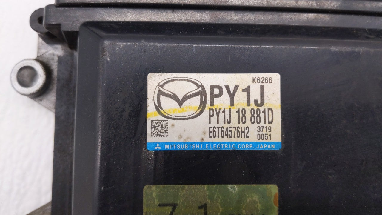 2014 Mazda 6 PCM Engine Computer ECU ECM PCU OEM P/N:PY1D 18 881E PY9V 18 881 Fits OEM Used Auto Parts - Oemusedautoparts1.com