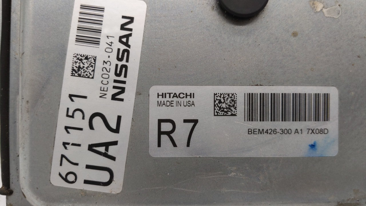 2015-2017 Nissan Altima PCM Engine Computer ECU ECM PCU OEM P/N:BEM426-300 A1 AT BEM426-300 Fits 2015 2016 2017 OEM Used Auto Parts - Oemusedautoparts1.com