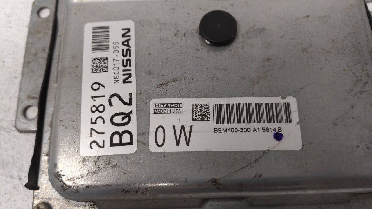 2013-2015 Nissan Sentra PCM Engine Computer ECU ECM PCU OEM P/N:BEM404-300 A1 NEC001-666 Fits 2013 2014 2015 OEM Used Auto Parts - Oemusedautoparts1.com