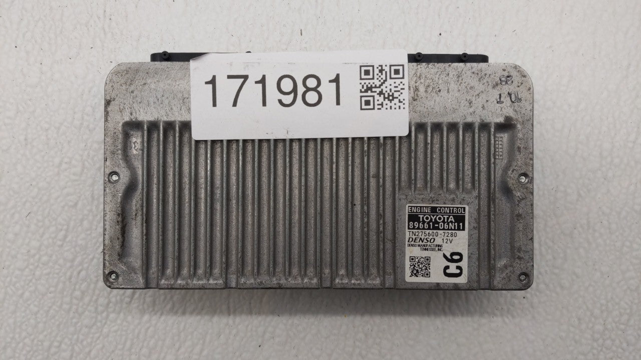 2016-2017 Toyota Camry PCM Engine Computer ECU ECM PCU OEM P/N:89661-06N11 Fits 2016 2017 OEM Used Auto Parts - Oemusedautoparts1.com