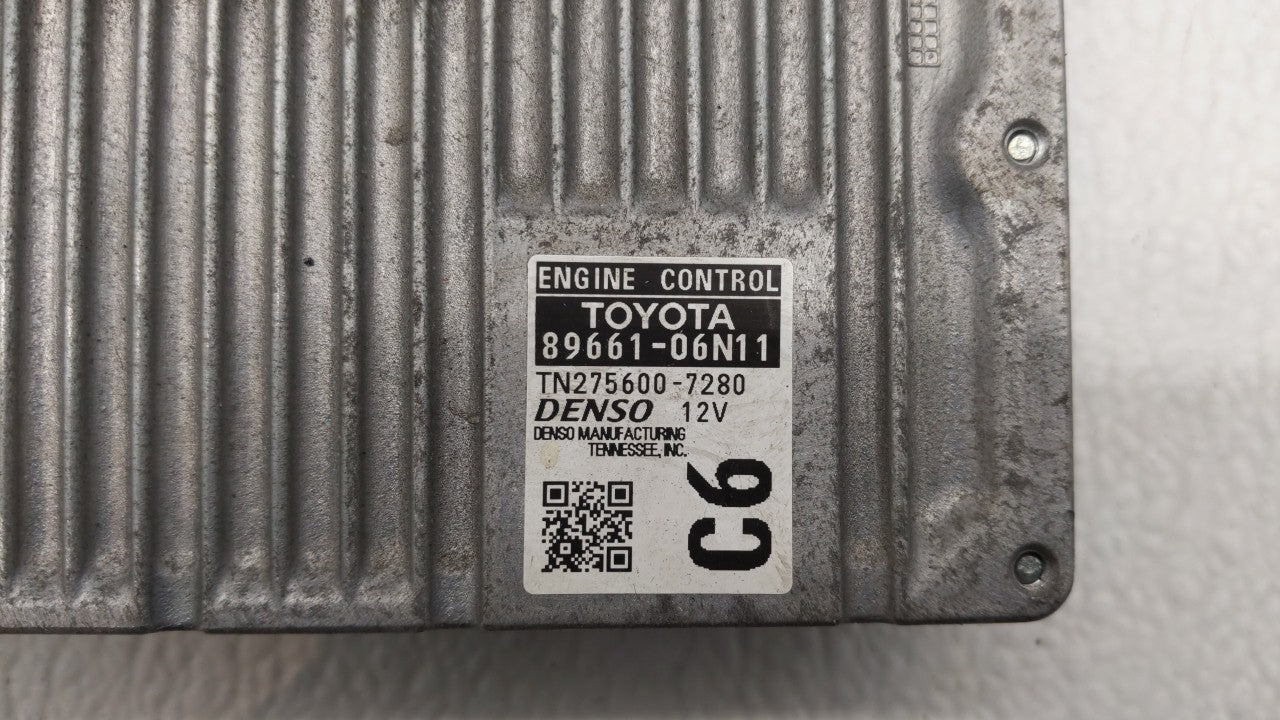 2016-2017 Toyota Camry PCM Engine Computer ECU ECM PCU OEM P/N:89661-06N11 Fits 2016 2017 OEM Used Auto Parts - Oemusedautoparts1.com