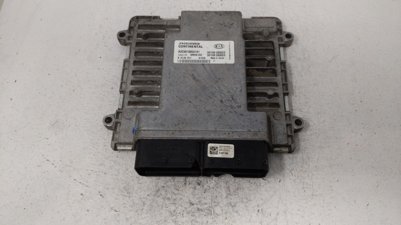 2016-2018 Kia Optima PCM Engine Computer ECU ECM PCU OEM P/N:39138-2GGC5 39108-2GGC5 Fits 2016 2017 2018 OEM Used Auto Parts - Oemusedautoparts1.com