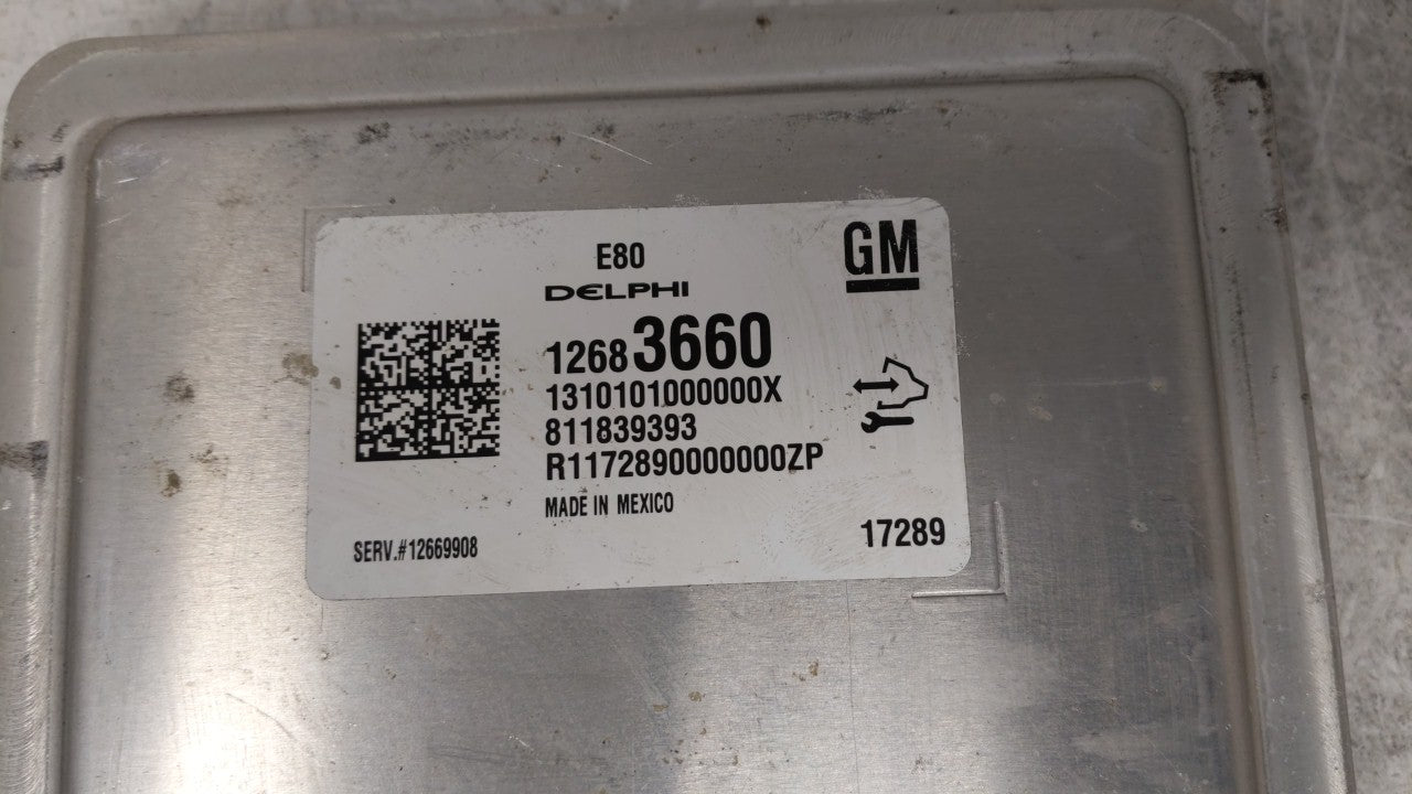 2017-2018 Chevrolet Cruze Engine Computer Ecu Pcm Ecm Pcu Oem 172352 - Oemusedautoparts1.com