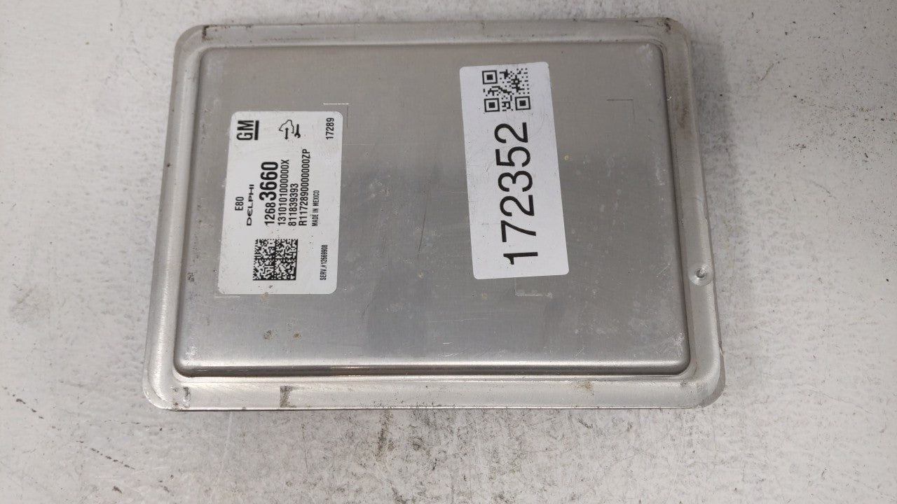 2017-2018 Chevrolet Cruze Engine Computer Ecu Pcm Ecm Pcu Oem 172352 - Oemusedautoparts1.com