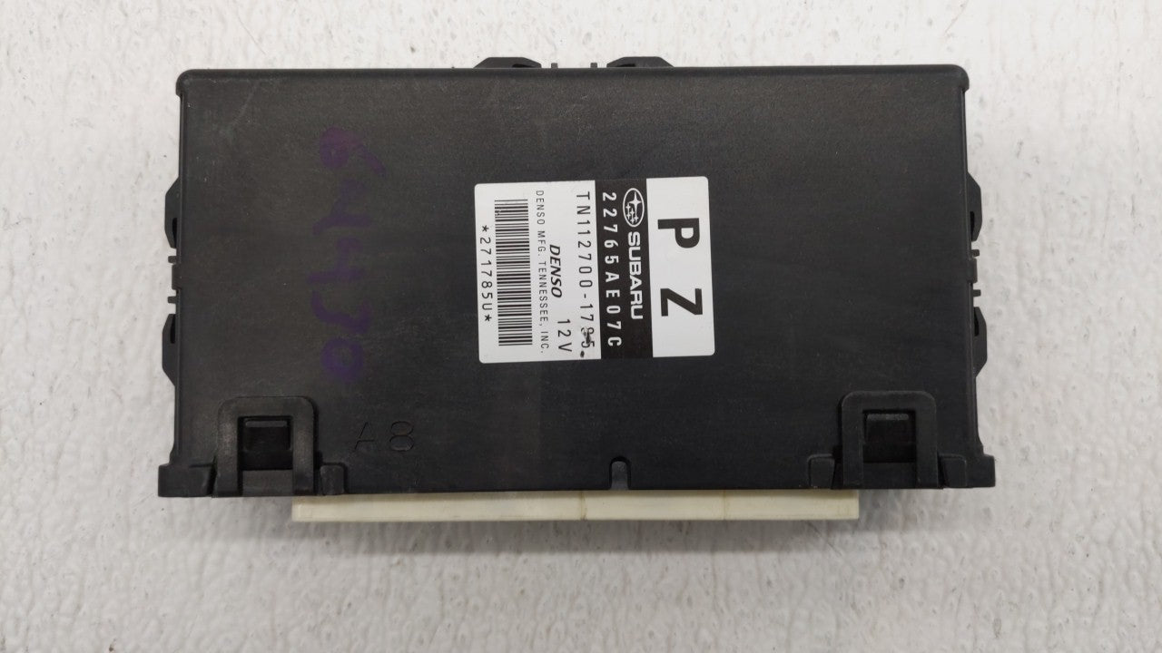 2013-2014 Subaru Legacy PCM Engine Computer ECU ECM PCU OEM P/N:22765AE07D 22765AE07C Fits 2013 2014 OEM Used Auto Parts - Oemusedautoparts1.com