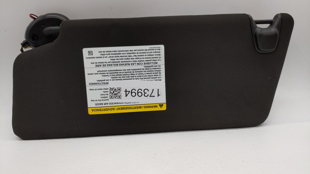 2011-2015 Ford Explorer Sun Visor Shade Replacement Passenger Right Mirror Fits 2011 2012 2013 2014 2015 OEM Used Auto Parts - Oemusedautoparts1.com