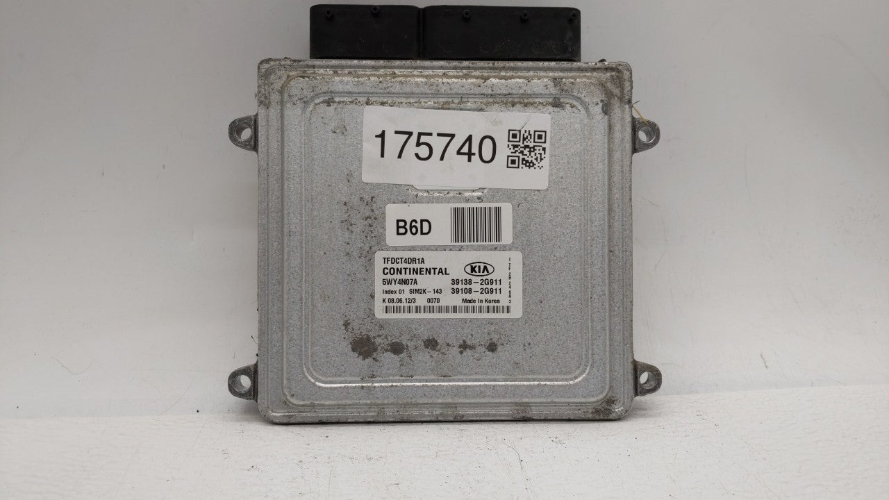 2011-2013 Kia Optima PCM Engine Computer ECU ECM PCU OEM P/N:39138-2G910 39108-2G910 Fits 2011 2012 2013 OEM Used Auto Parts - Oemusedautoparts1.com