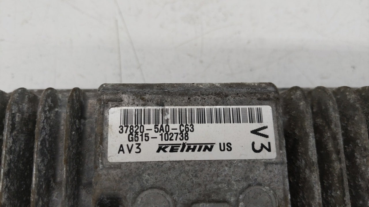 2015 Honda Accord PCM Engine Computer ECU ECM PCU OEM P/N:37820-5A0-C63 Fits OEM Used Auto Parts - Oemusedautoparts1.com