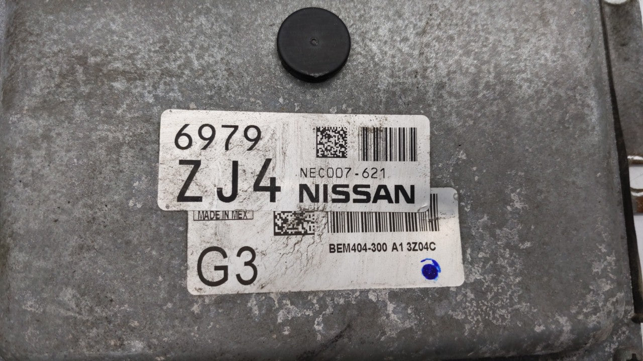 2013-2015 Nissan Sentra PCM Engine Computer ECU ECM PCU OEM P/N:BEM404-300 A1 NEC001-666 Fits 2013 2014 2015 OEM Used Auto Parts - Oemusedautoparts1.com