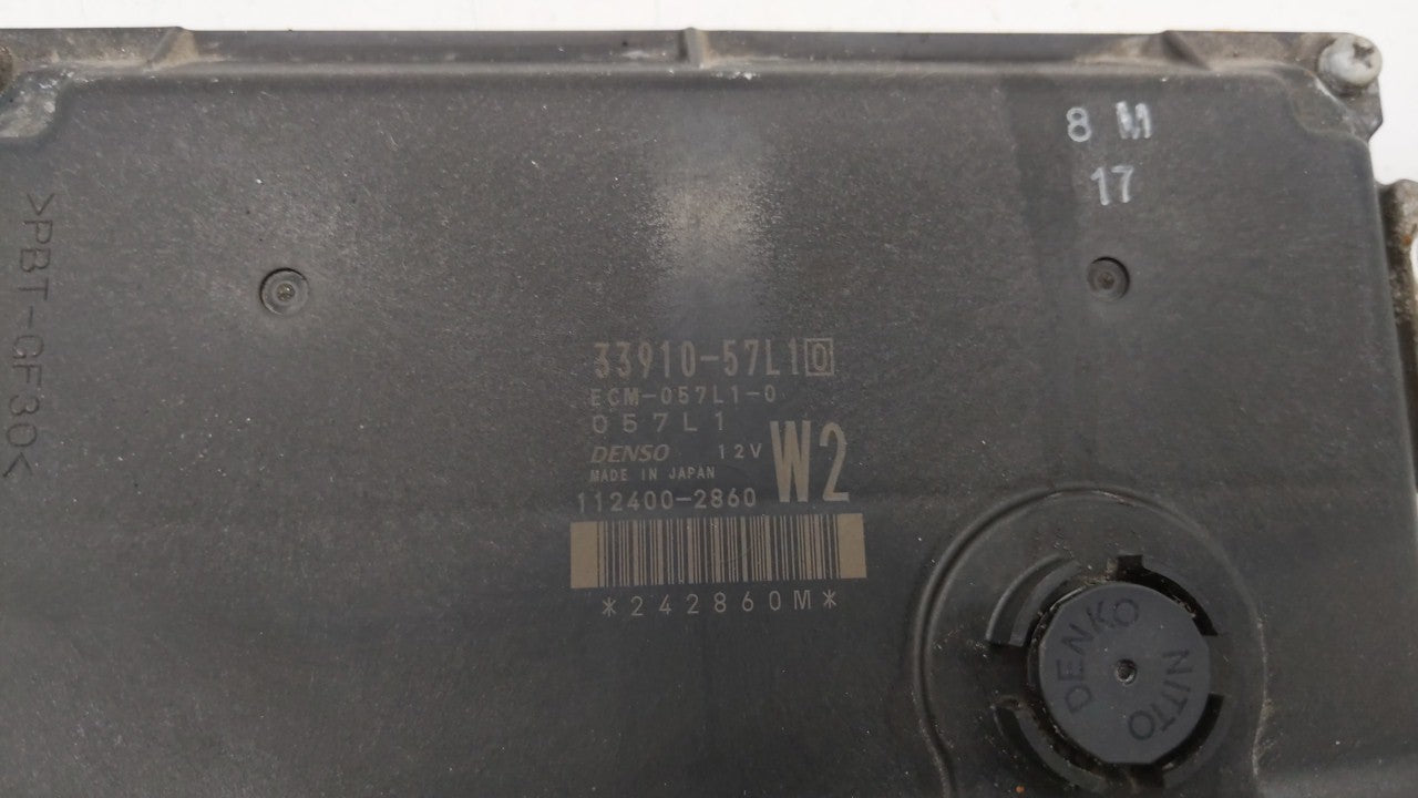 2010-2012 Suzuki Kizashi PCM Engine Computer ECU ECM PCU OEM P/N:33910-57L30 112700-0040 Fits 2010 2011 2012 OEM Used Auto Parts - Oemusedautoparts1.com