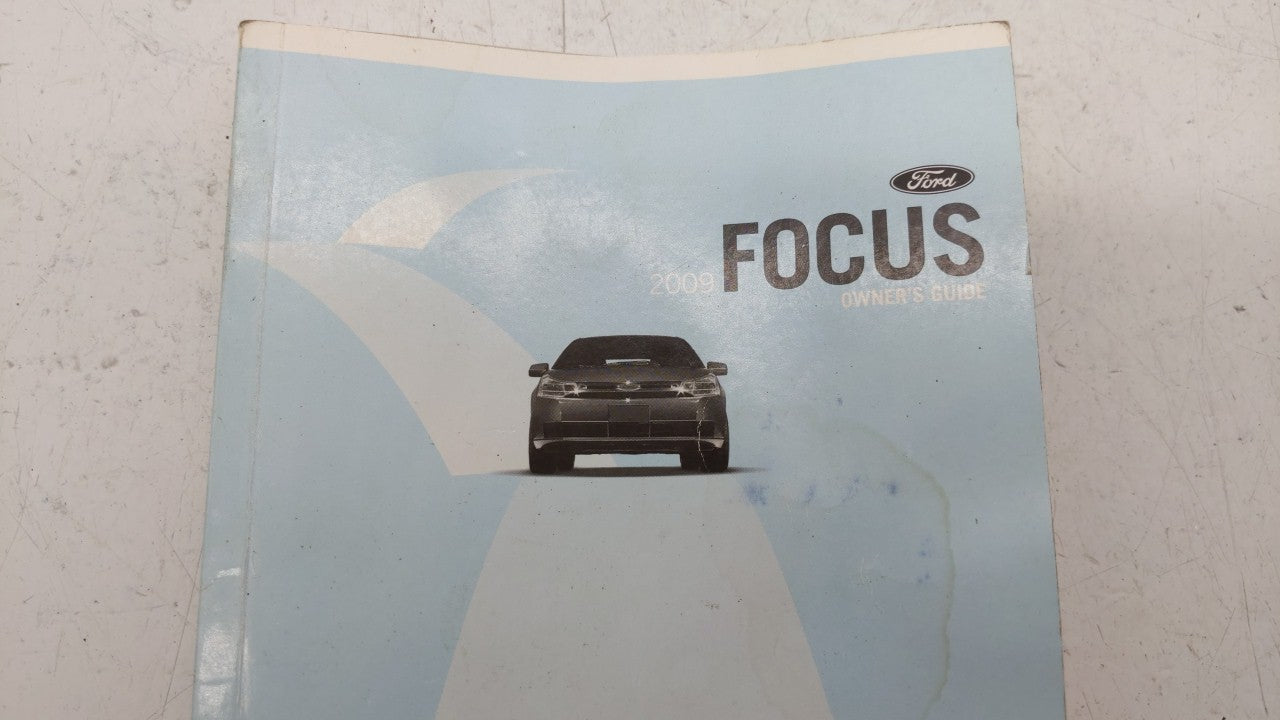 2009 Ford Focus Owners Manual Book Guide OEM Used Auto Parts - Oemusedautoparts1.com