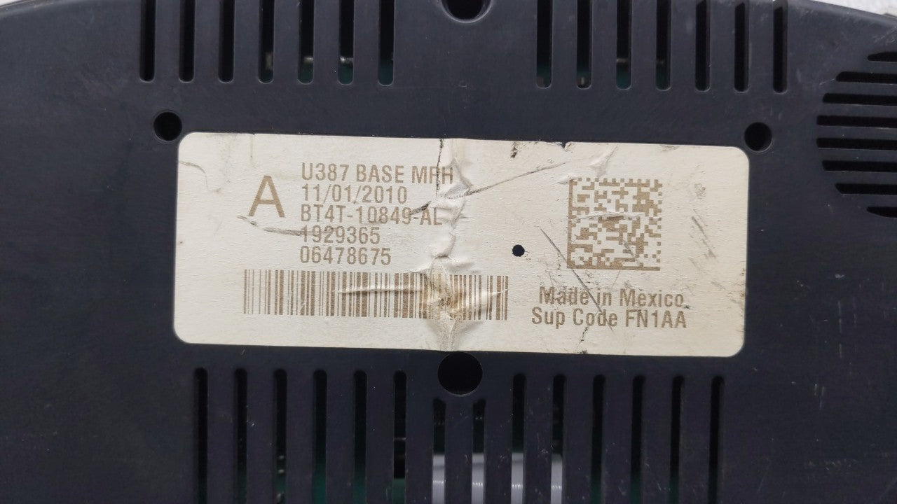 2011 Ford Edge Instrument Cluster Speedometer Gauges P/N:BT4T-10849-HM BT4T-10849-AM Fits OEM Used Auto Parts - Oemusedautoparts1.com