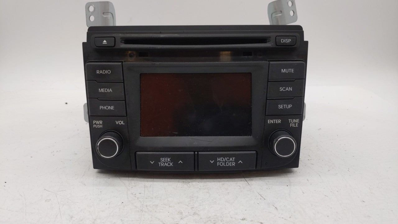 2014-2015 Hyundai Sonata Radio AM FM Cd Player Receiver Replacement P/N:96180-3Q8504X 96180-3Q8004X Fits 2014 2015 OEM Used Auto Parts - Oemusedautoparts1.com