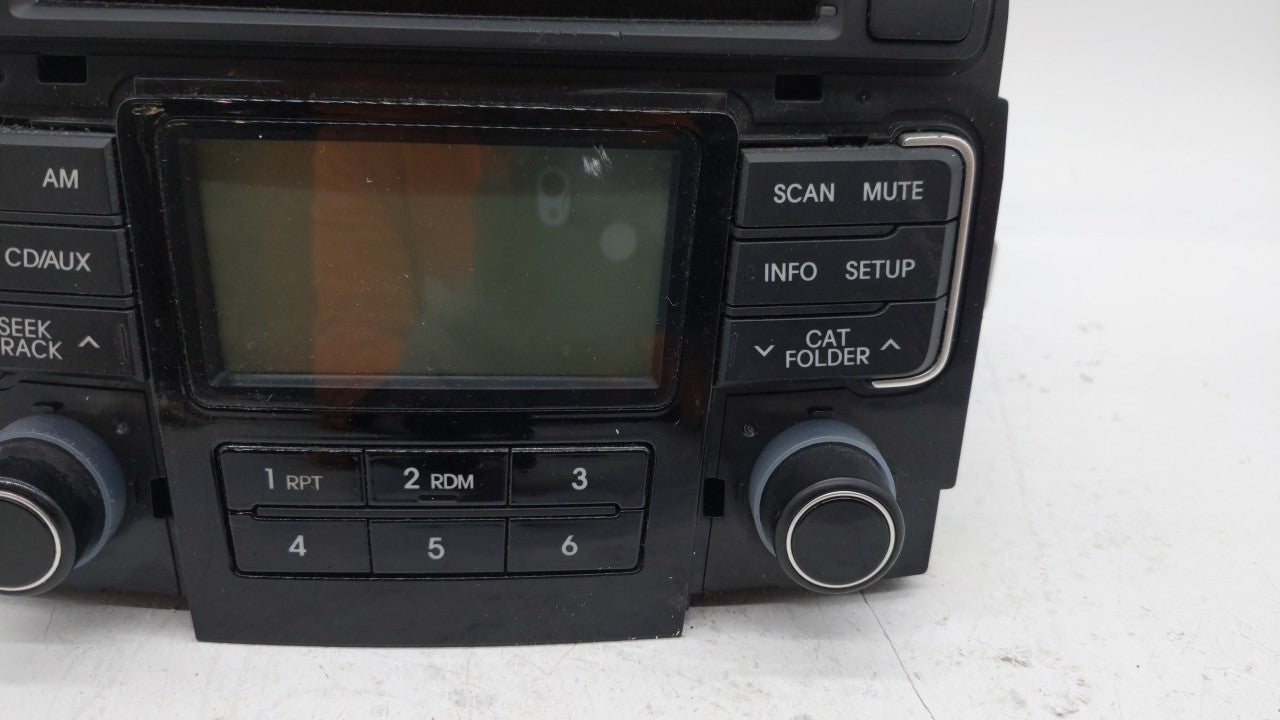 2011 Hyundai Sonata Radio AM FM Cd Player Receiver Replacement P/N:96180-3Q000 96180-3Q000XX1 Fits OEM Used Auto Parts - Oemusedautoparts1.com