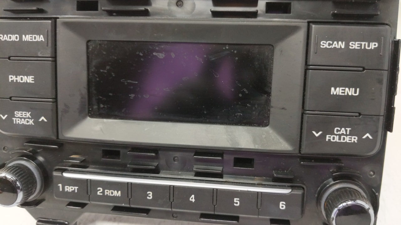 2015 Hyundai Sonata Radio AM FM Cd Player Receiver Replacement P/N:96180-C2000 96170-C20004X Fits OEM Used Auto Parts - Oemusedautoparts1.com