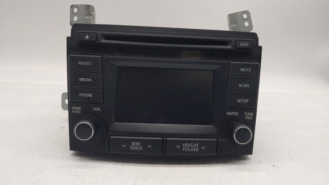 2012-2014 Hyundai Sonata Radio AM FM Cd Player Receiver Replacement P/N:96180-3Q700 96180-3Q8004X Fits 2012 2013 2014 OEM Used Auto Parts - Oemusedautoparts1.com