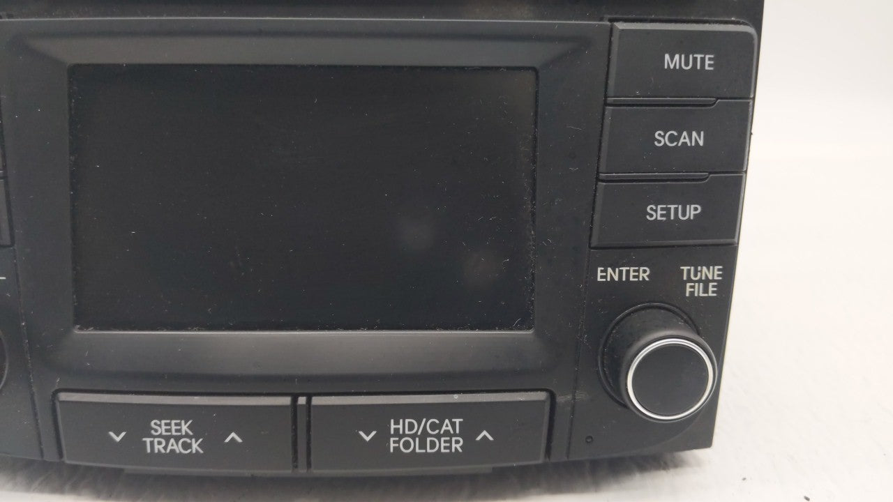 2012-2014 Hyundai Sonata Radio AM FM Cd Player Receiver Replacement P/N:96180-3Q700 96180-3Q8004X Fits 2012 2013 2014 OEM Used Auto Parts - Oemusedautoparts1.com