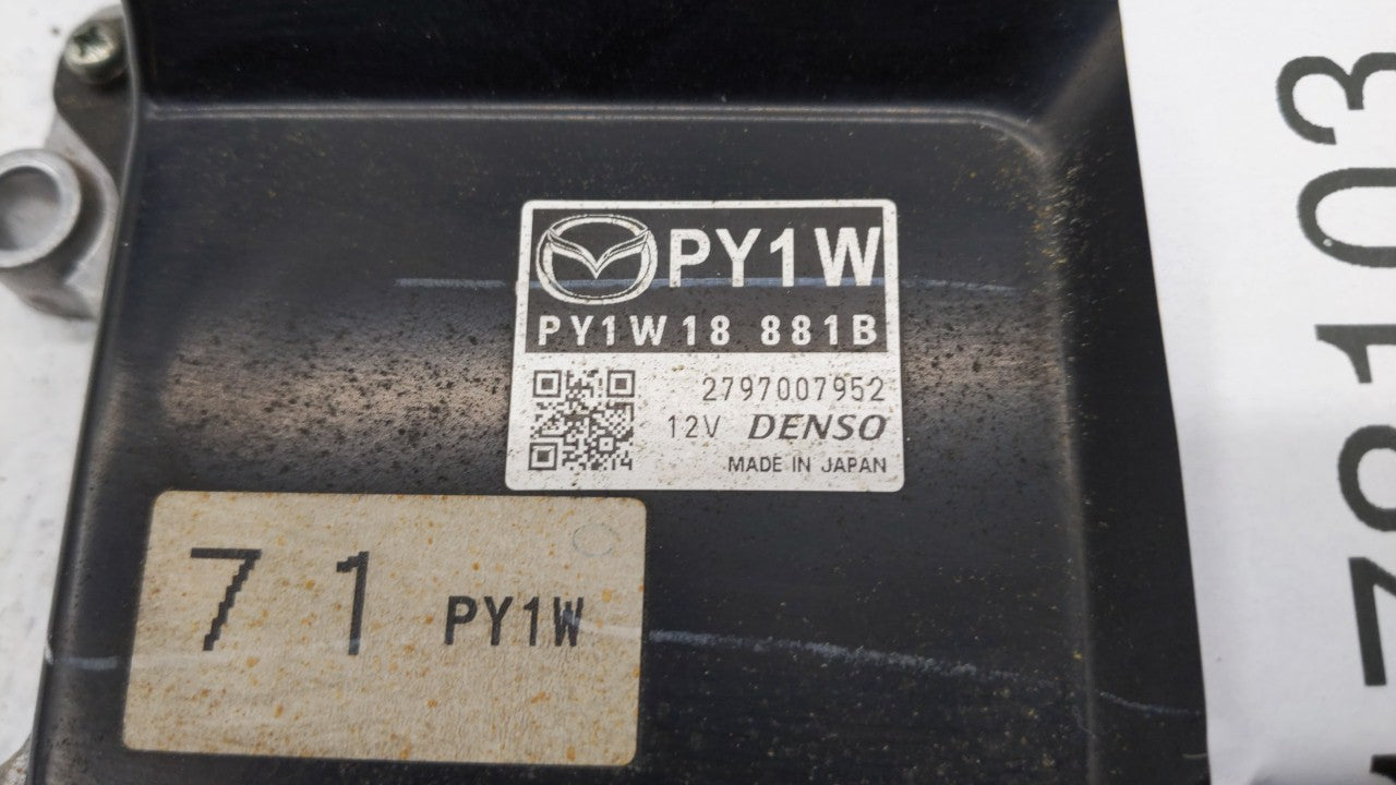 2014 Mazda 6 PCM Engine Computer ECU ECM PCU OEM P/N:PY8D 18 881C PY1J 18 881D Fits OEM Used Auto Parts - Oemusedautoparts1.com