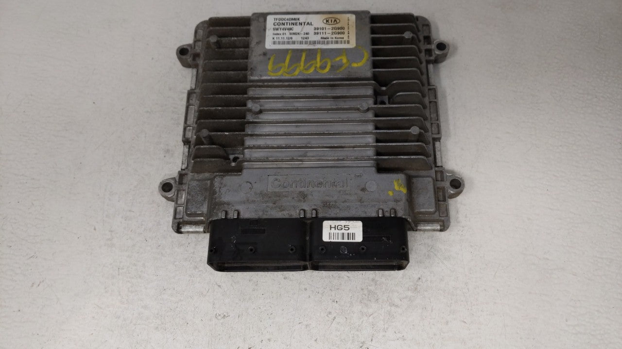 2011-2013 Kia Optima PCM Engine Computer ECU ECM PCU OEM P/N:39101-2G901 39101-2G864 Fits 2011 2012 2013 OEM Used Auto Parts - Oemusedautoparts1.com