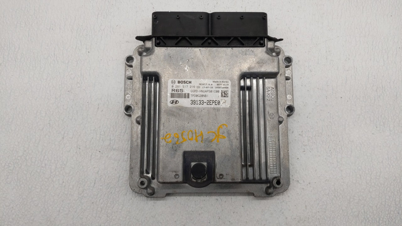 2018 Hyundai Elantra Gt PCM Engine Computer ECU ECM PCU OEM P/N:39133-2EPE0 39131-2EPE0 Fits OEM Used Auto Parts - Oemusedautoparts1.com