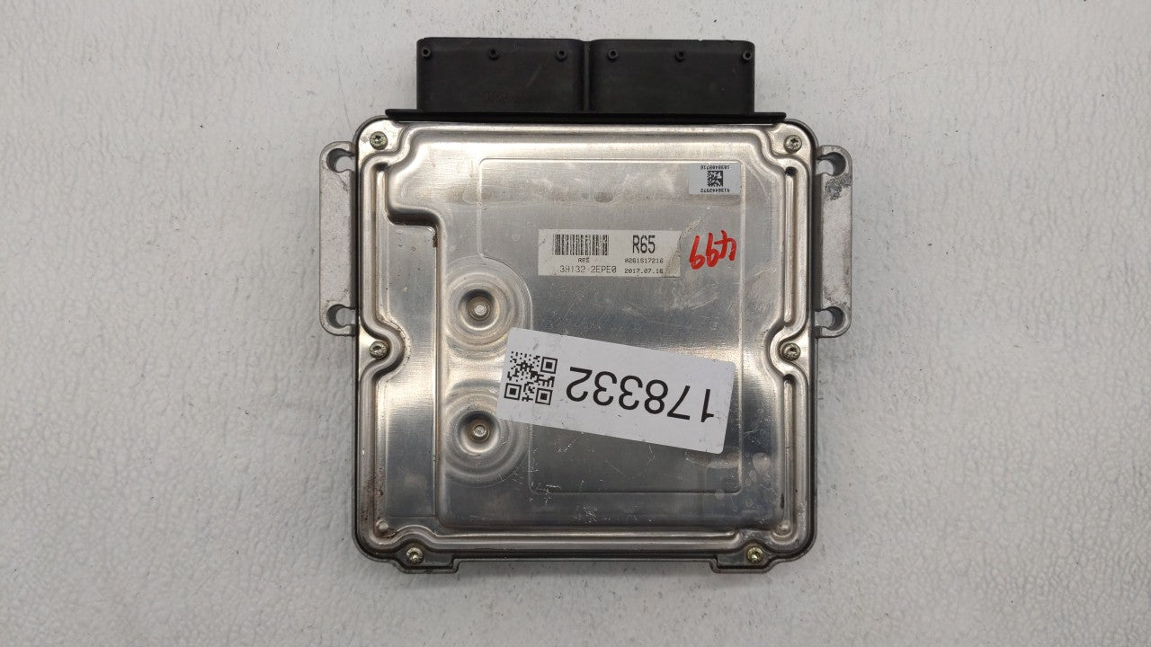 2018 Hyundai Elantra Gt PCM Engine Computer ECU ECM PCU OEM P/N:39133-2EPE0 39131-2EPE0 Fits OEM Used Auto Parts - Oemusedautoparts1.com