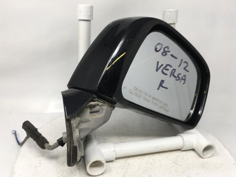 2010 Nissan Versa Side Mirror Replacement Passenger Right View Door Mirror P/N:BLACK PASSENGER RIGHT WIRES CUT Fits OEM Used Auto Parts - Oemusedautoparts1.com