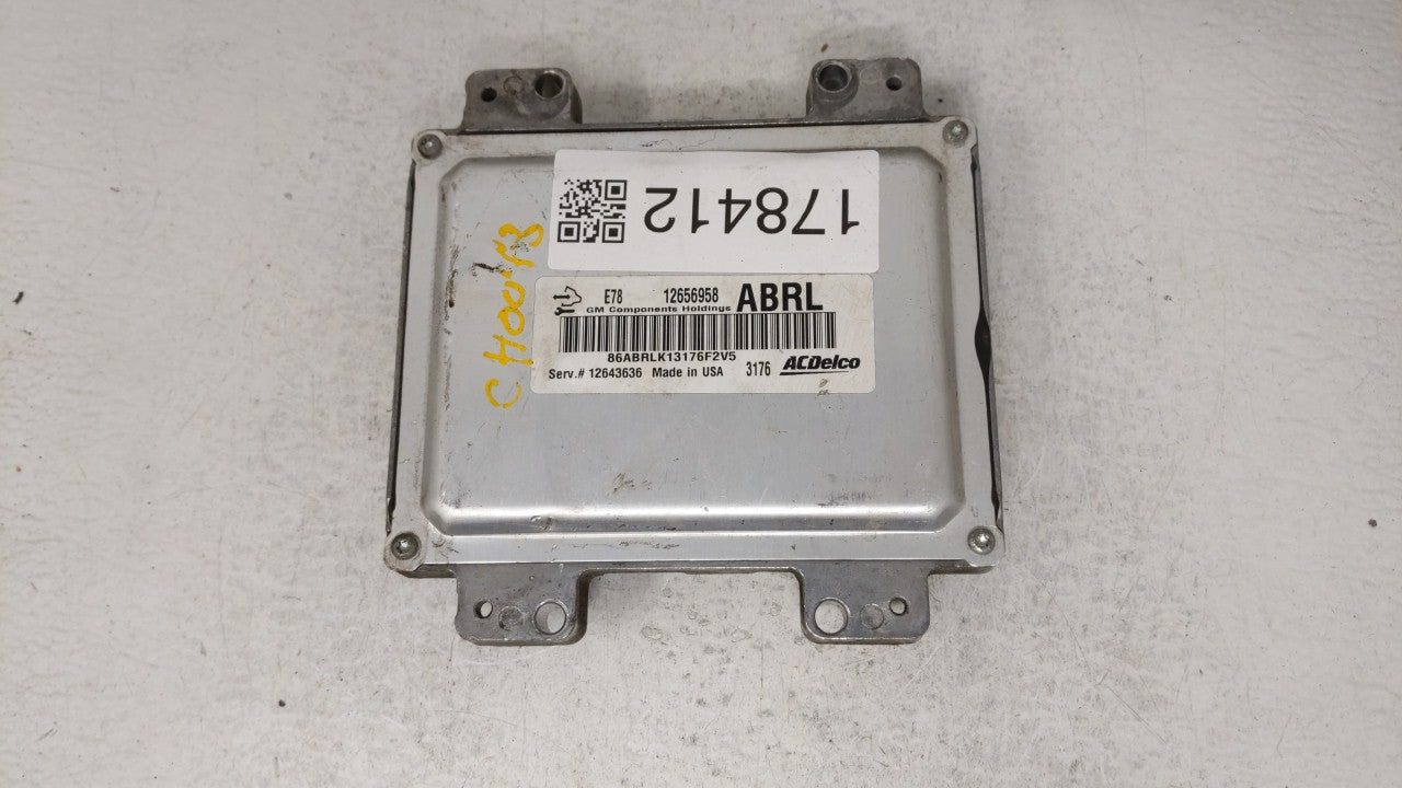 2012-2016 Chevrolet Cruze PCM Engine Computer ECU ECM PCU OEM P/N:12656958 12643636 Fits 2011 2012 2013 2014 2015 2016 OEM Used Auto Parts - Oemusedautoparts1.com