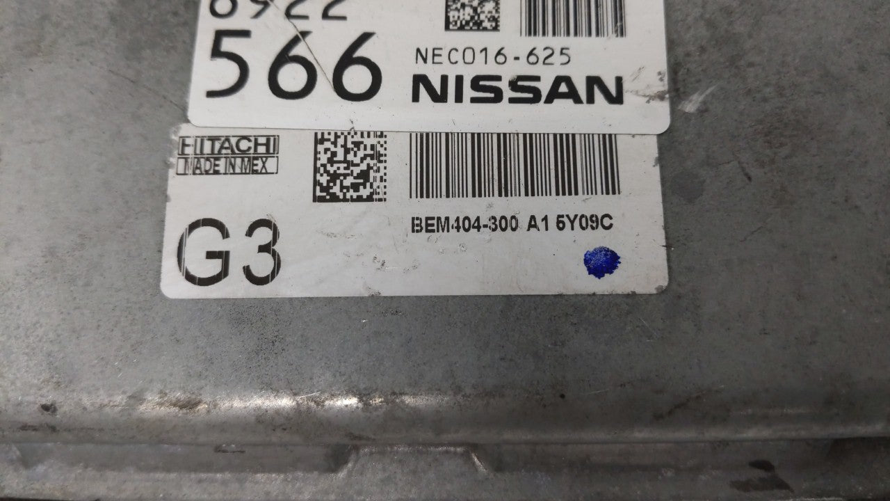 2013-2015 Nissan Sentra PCM Engine Computer ECU ECM PCU OEM P/N:BEM404-300 A1 NEC001-666 Fits 2013 2014 2015 OEM Used Auto Parts - Oemusedautoparts1.com